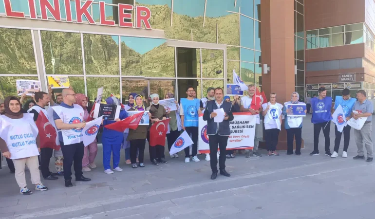 Türk Sağlık-Sen’den Gümüşhane’de İş Bırakma Eylemi