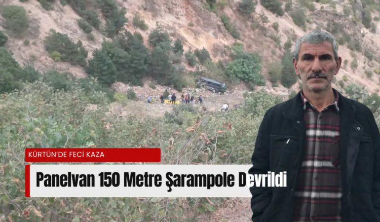 Gümüşhane’de Panelvan Uçuruma Yuvarlandı: 1 Ölü