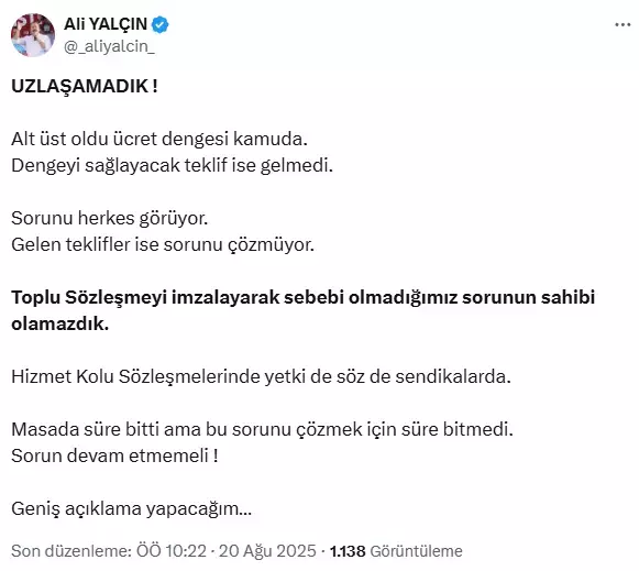 Anlaşma sağlanamadı! Memurlar zam teklifini hakeme götürüyor