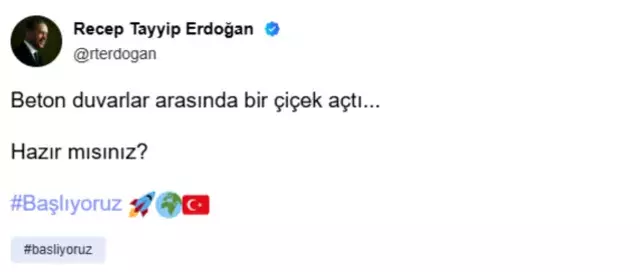 Cumhurbaşkanı Erdoğan, Next Sosyal'e katıldı! İşte ilk paylaşımı