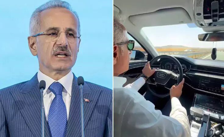 Hız sınırını aşan Bakan Uraloğlu, jandarmadan ceza yedi