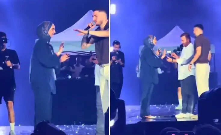 Konserde skandal: Genç kız evlilik teklifini reddetmesine rağmen zorla yüzük taktılar