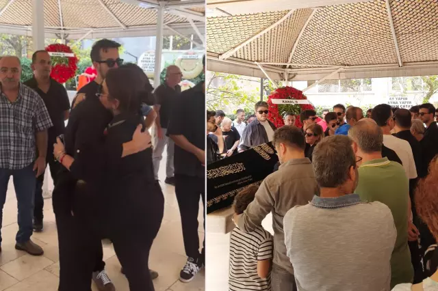 Oyuncu Atakan Özkaya'nın babası son yolculuğuna uğurlandı