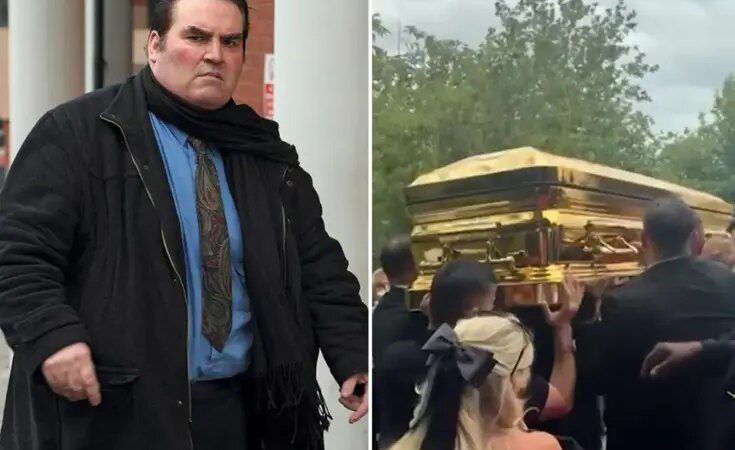 ‘Roman kralı’ Frank Thompson altın tabutla gömüldü