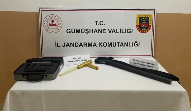Gümüşhane’de Kaçak Kazıya Jandarma Baskını