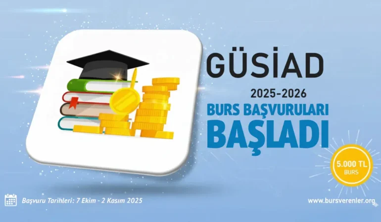 GÜSİAD 2025-2026 Burs Başvuruları Başladı: Bu Yıl Kişi Başı 5 Bin TL Destek Sağlanacak