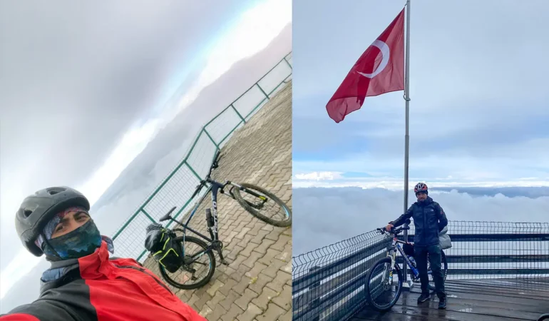 Gümüşhaneli Sporculardan 3.200 Metrede Tarihî Bisiklet Başarısı