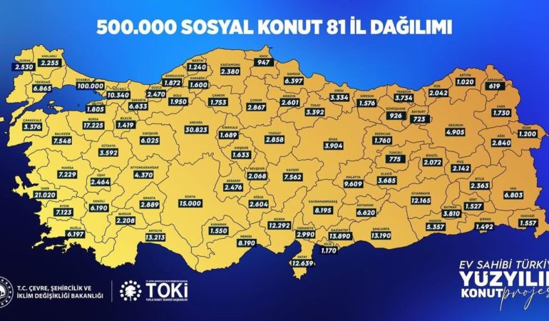 Yüzyılın Konut Projesi’nde Gümüşhane’ye 926 Sosyal Konut Müjdesi