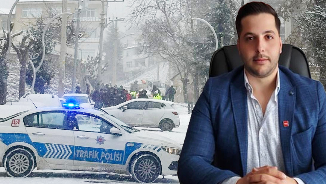 GÜMÜŞHANE'DE BUZLU YOLDA YOKUŞ AŞAĞI KAYAN ARAÇLAR KAMERADA