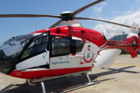 AMBULANS HELİKOPTER GEÇEN YIL 299 HASTA İÇİN HAVALANDI