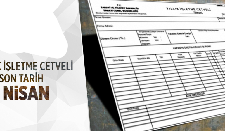 SANAYİ SİCİLİNE KAYITLI İŞLETMELERE ÖNEMLİ UYARI