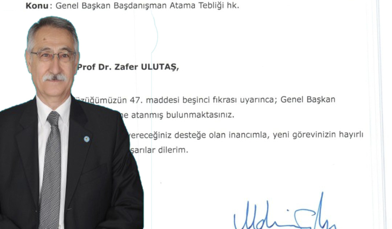 Müsavat Dervişoğlu’ndan Prof. Dr. Zafer Ulutaş’a Başdanışmanlık Görevi