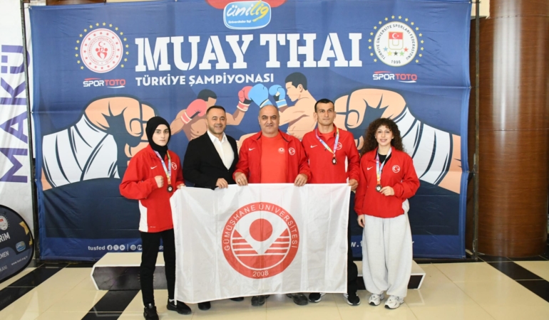 Ünilig Muaythai Türkiye Şampiyonası’nda GÜ’den Çifte Gurur