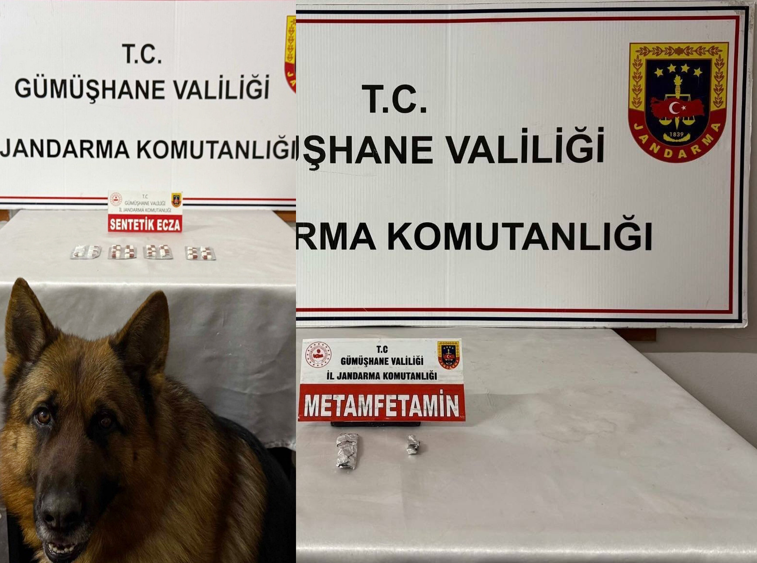 GÜMÜŞHANE'DE UYUŞTURUCU OPERASYONLARINDA İKİ ŞÜPHELİ YA