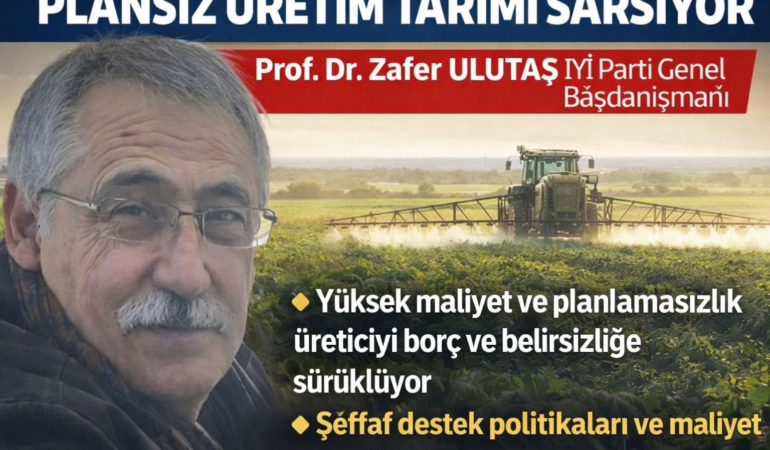 Türkiye Tarımında Yapısal Dönüşüm Çağrısı