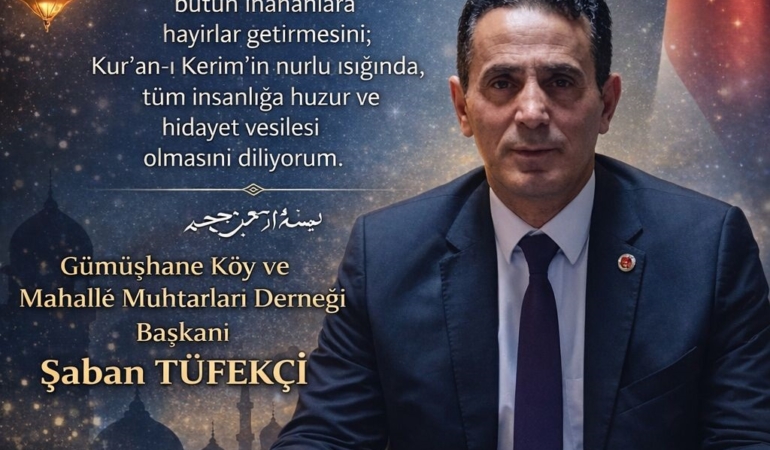 BAŞKAN TÜFEKÇİ’DEN BAYRAM MESAJI