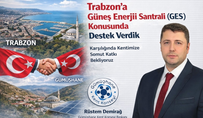 Kent Konseyi Başkanı Demirağ’dan GES Projesine Destek Mesajı