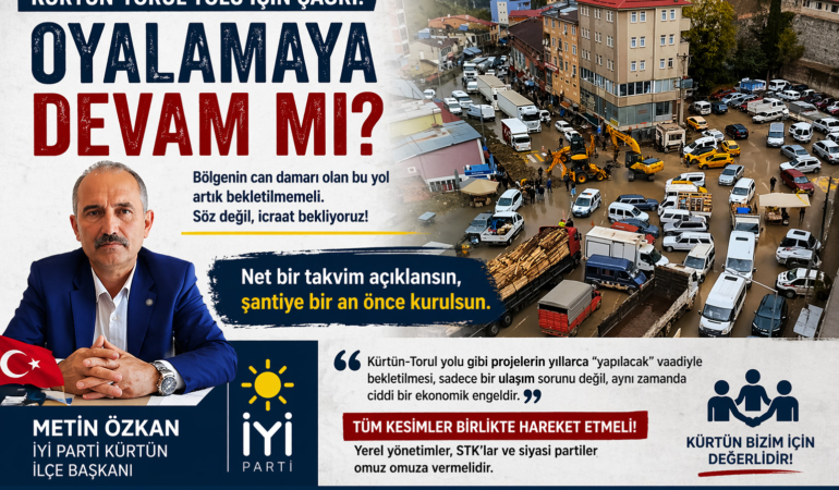 Kürtün-Torul Yolu İçin Tepki: “Oyalamaya Devam mı?”