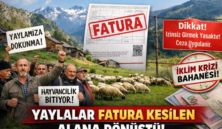 “YAYLALAR FATURA KESİLEN ALANA DÖNÜŞTÜ”