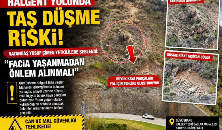 Halgent Yolunda Tehlike Alarmı: “Facia Yaşanmadan Önlem Alınmalı”