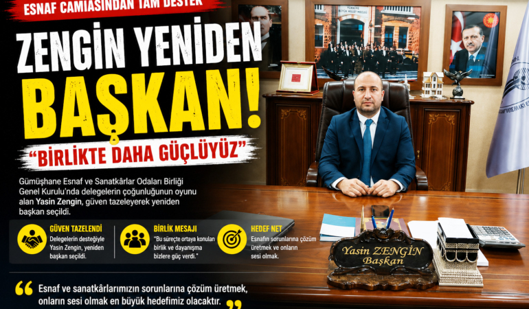Zengin Güven Tazeledi! “Esnafımızın Sesi Olmaya Devam Edeceğiz”