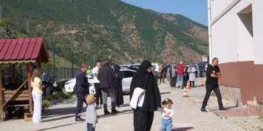 GÜMÜŞHANE'NİN TEKKE BELDESİNDE SEÇİM HEYECANI BAŞLADI