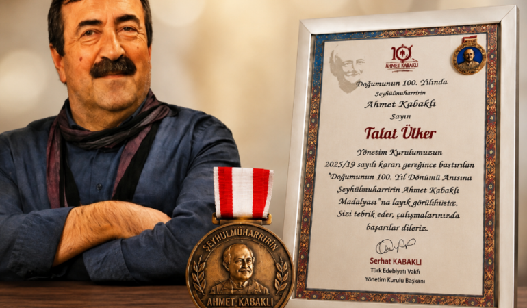 Gümüşhaneli Yazar Talat Ülker’e Türk Edebiyatı Vakfı’ndan Anlamlı Ödül