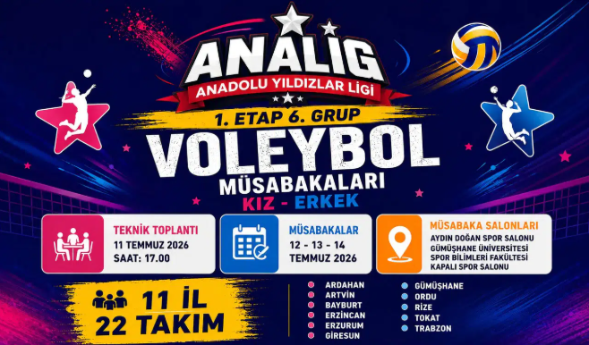 Gümüşhane ANALİG Voleybol Grup Müsabakalarına Hazır
