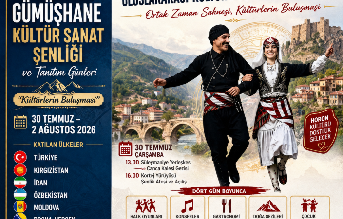 Gümüşhane Dünya Kültürlerini Ağırlayacak: Festival İçin Geri Sayım Başladı
