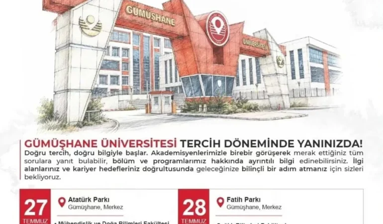 Gümüşhane Üniversitesi’nden YKS Adaylarına Tercih Desteği