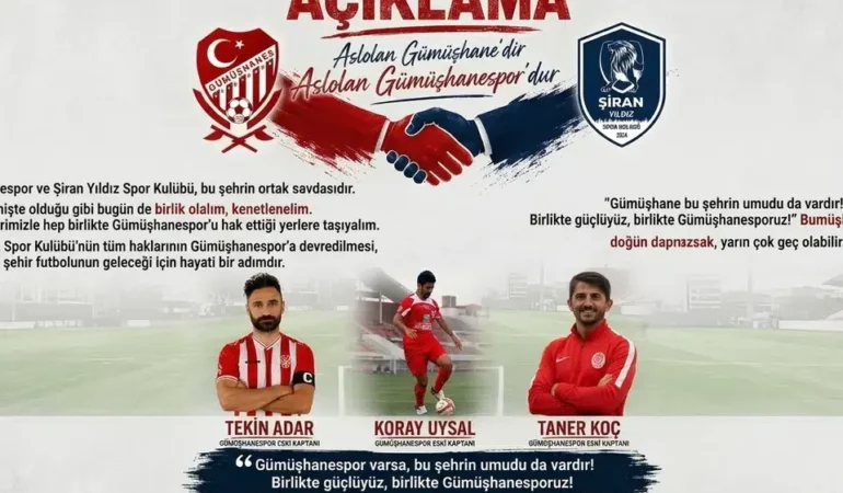 Efsane Kaptanlardan Gümüşhanespor İçin Birlik Çağrısı