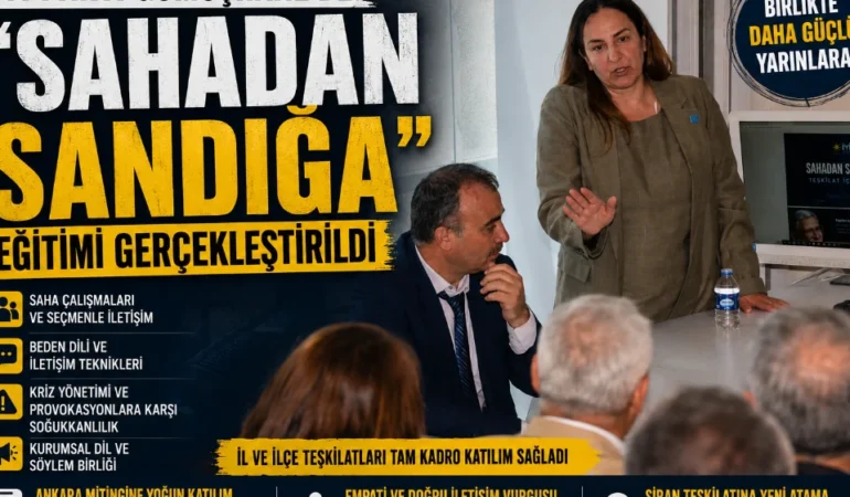 İYİ Parti Gümüşhane’de “Sahadan Sandığa” Eğitimi Düzenledi