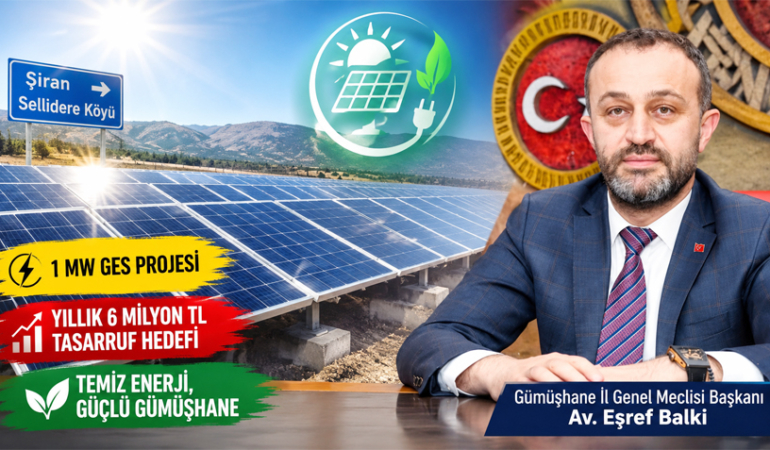 Sellidere’ye 1 Megavatlık GES: İl Özel İdaresi Elektrik Giderini Sıfırlayacak