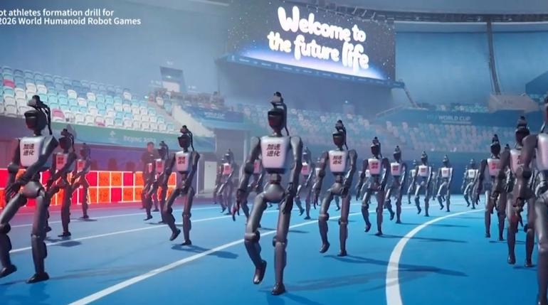 Robotlar piste çıktı: Pekin’de teknoloji şovu