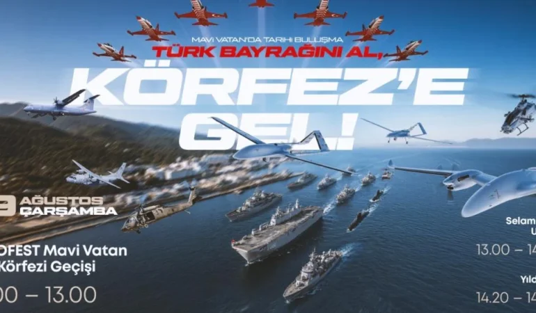 TEKNOFEST Mavi Vatan öncesi İzmit Körfezi’nde gövde gösterisi