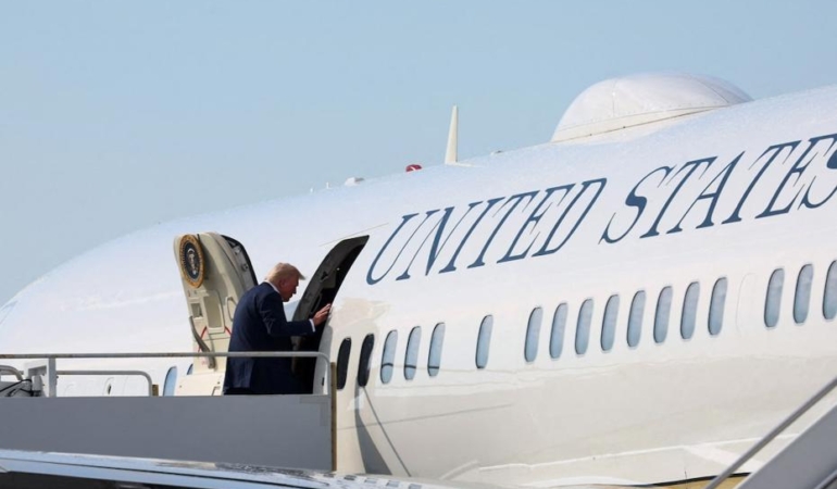 Trump’tan gizli uçuş açıklaması: "Benim uçağım daha büyük risk altındaydı"