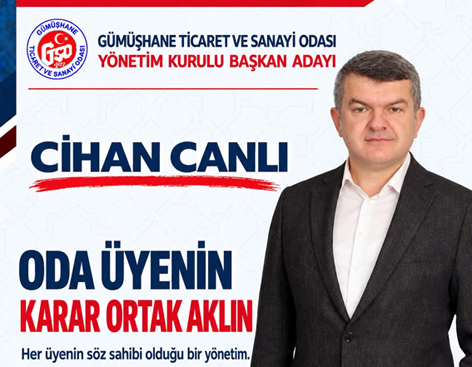 Cihan Canlı: “GTSO’yu Üyeleriyle Birlikte Yöneteceğiz”