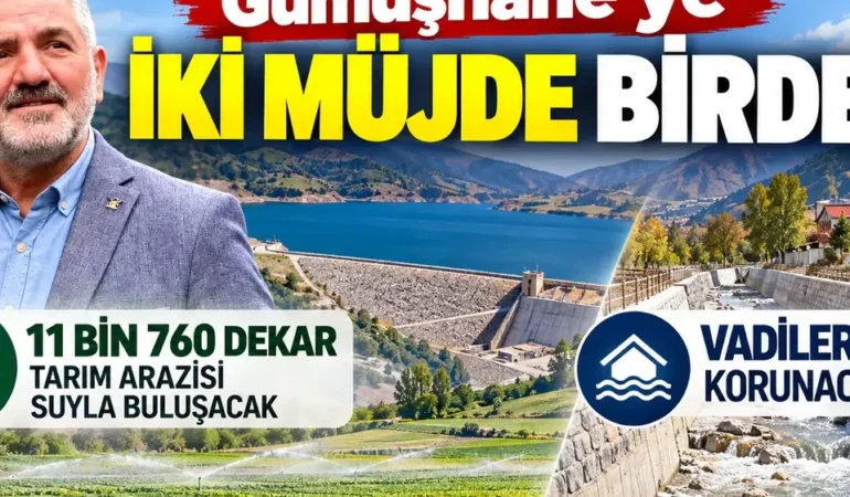 Gümüşhane’de İki Büyük Yatırım İçin Tarih Verildi: 5 Köy ve 11 Bin Dekar!
